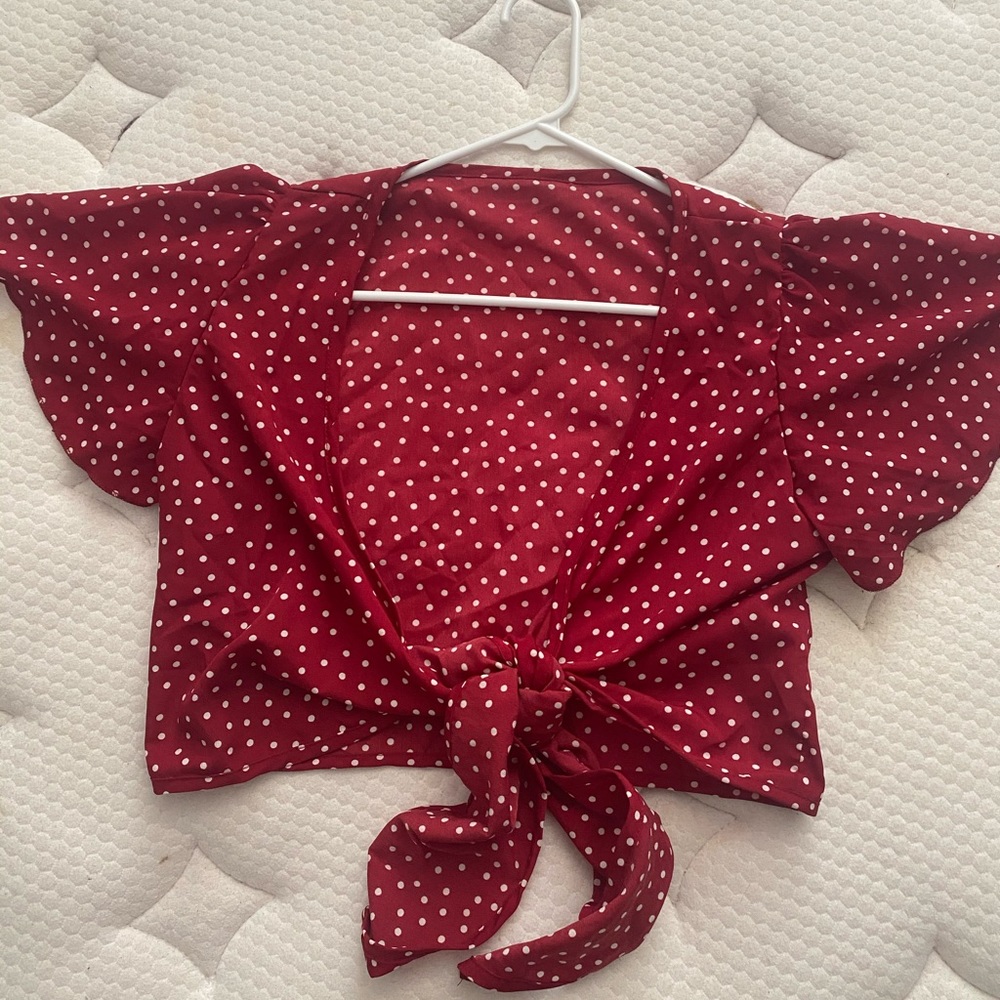 Tie front top